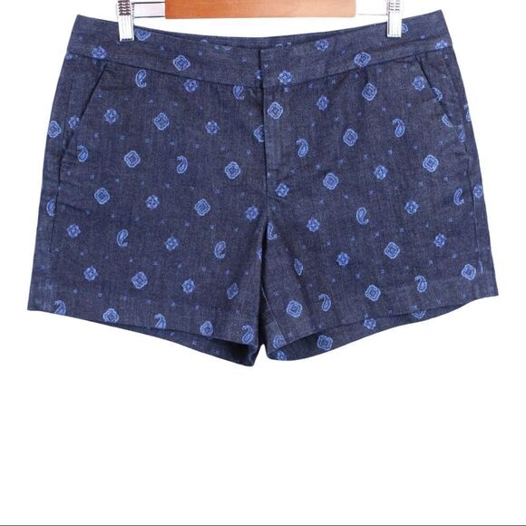 TOMMY HILFIGER Denim Shorts in Dark Blue Women's Size 10 - Picture 1 of 9